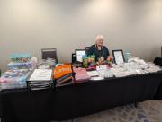 Sheila Watching Over Our Hospitality Room Table AC&C